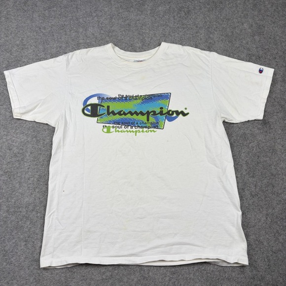 Champion Other - Champion T-Shirt Mens XL White Vintage 90s Soul of a Champion Graphic Tee